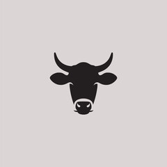 Cow Head icon vector.