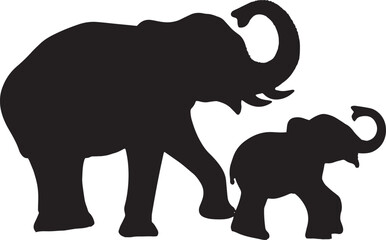 Obraz premium silhouette of elephant