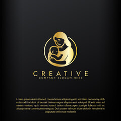 Nurturing enviroment for new mothers logo,  Parenting and Family Logo, Mother and Baby Logo vector design