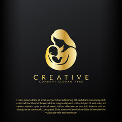 Nurturing enviroment for new mothers logo,  Parenting and Family Logo, Mother and Baby Logo vector design