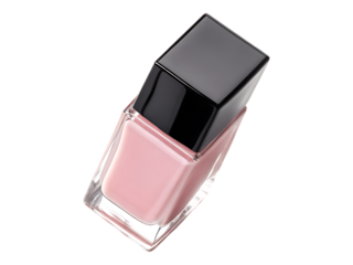 Elegant Pink Nail Polish Bottle 3D Render of Beauty Product