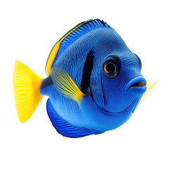 Naklejka premium Blue Tang isolated on transparent background.