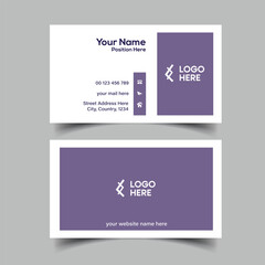 Minimalist Business Card Template for Professionals. Creative Double-sided Business Card Template.