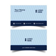 Minimalist business card design template