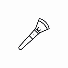 Obraz premium makeup brush icon sign vector