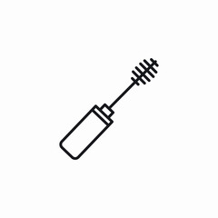mascara brush icon sign vector