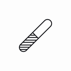 nail buffer icon sign vector