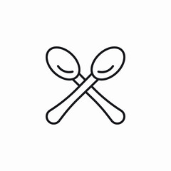 spoon tableware icon sign vector