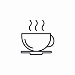 warm beverage icon sign vector