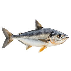 Jackfish isolated on transparent background.