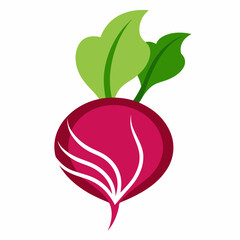 Minimal Beetroot Blossom Design