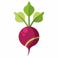 Minimal Beetroot Blossom Design