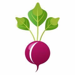 Minimal Beetroot Blossom Design