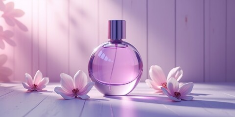 Modern Perfume Bottle with Dramatic Lighting - High Quality Stock Image for Commercial Use