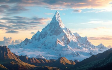 A detailed visualization of mountain landscapes untouched by development highlighting environmental importance.