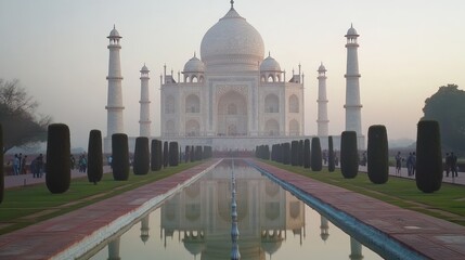 Obraz premium Majestic mausoleum at dawn