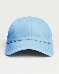 Contemporary Blue Dad Hat Mockup - Organic Cotton 6 Panel Cap Isolated for Modern Fashion and Sport Enthusiasts