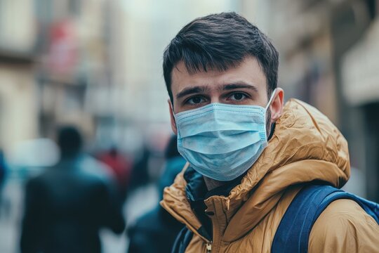 Young Professionals in Modern Startup Environment with Masks - Embracing Social Distance in the Workplace during the Coronavirus Pandemic