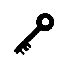 Key Icon Vector in Flat and Clean Isolated Style