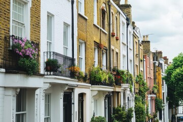 Urban Living: Stylish Flats Above Retail Spaces on a Vibrant London Street