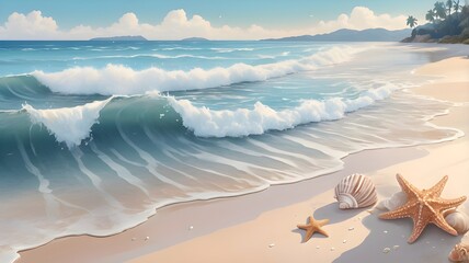 seashells on the beach