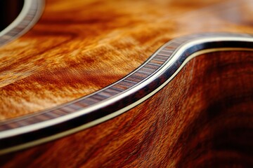 Rich Honduras Mahogany Wood Texture: Ultimate Hardwood for Guitar Bodies and Necks with Distinct Grain and Smooth Surface