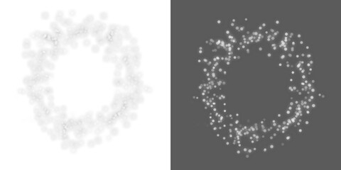 Abstract shadow png,  bokeh isolated on transparent background,  Seamless abstract white bokeh line blur background texture overlay. Light silver grey diffuse glowing object