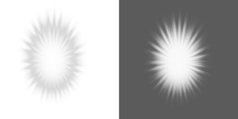 Abstract shadow png,  bokeh isolated on transparent background,  Seamless abstract white bokeh line blur background texture overlay. Light silver grey diffuse glowing object