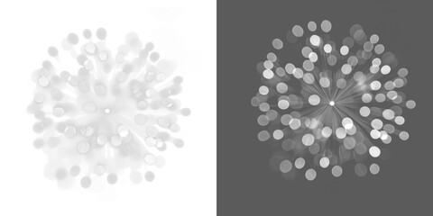 Abstract shadow png,  bokeh isolated on transparent background,  Seamless abstract white bokeh line blur background texture overlay. Light silver grey diffuse glowing object