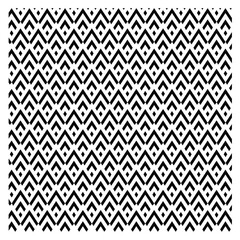 black and white seamless pattern, repeating pattern, black V-shaped elements, black diamond shapes, black V-shapes or chevrons that point upwards, brick-like, larger rhombus or lozenge shapes