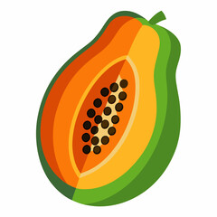 Minimal Papaya Illustration
