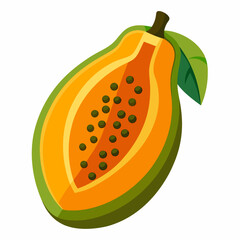 Minimal Papaya Illustration