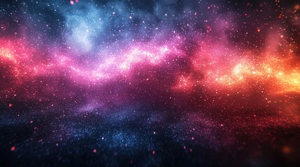 Colorful nebulae, vast cosmic starscape