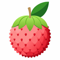 Minimal Litchi Illustration