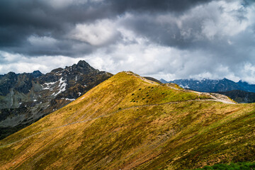 View from the Kasprowy Wierch on the High Tatras