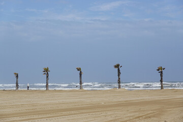 The view of Sottomarina beach, Venice, Italy      