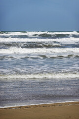 The view of Sottomarina beach, Venice, Italy      