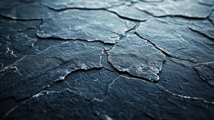 Dark slate roof, close-up texture