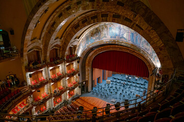 Palacio de Bellas Artes Auditorium Interior in Mexico City