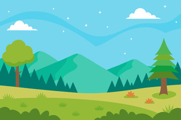 Serene Mountain Landscape A Picturesque View of Nature's Beauty