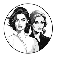 Diverse Group of Professional Businesswomen Working Together in an Office Environment