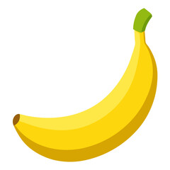 Minimal Banana Vector on White