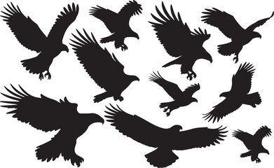 Eagle Silhouettes Vector Pack
