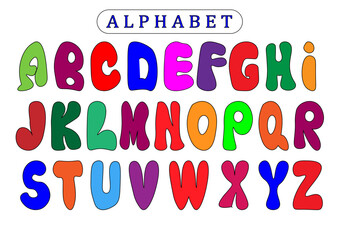 VECTOR COLOR DESIGN: ENGLISH ALPHABET FOR SMALL CHILDREN. PREPARATION FOR SCHOOL. LEARNING THE ALPHABET, PRINT A4, CAN BE USED AS A BANNER, FLYER, PRINT FOR YOUR PRODUCTS