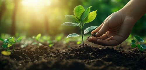 A high quality background portraying forest conservation and tree planting initiatives in a sustainability theme.