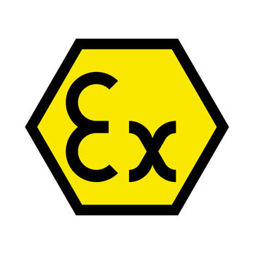 Atex symbol icon Vector