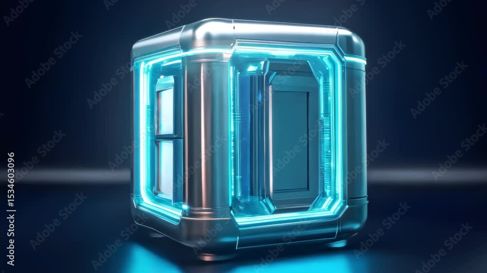 Aufkleber dynamic display of future tech data security casing