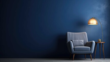 dark blue room