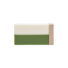 Handmade bar soap, isolated on transparent background
