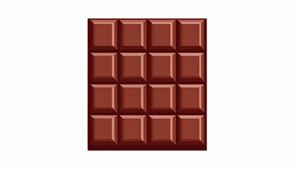 Obraz premium 8-Bit Retro Pixel Chocolate Illustration Isolated on White Background for Vintage Game Art and Digital Design